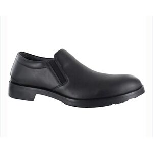 Naot Mens Manhattan Black Leather Shoe US 9 Slip On Comfort Padded Heel